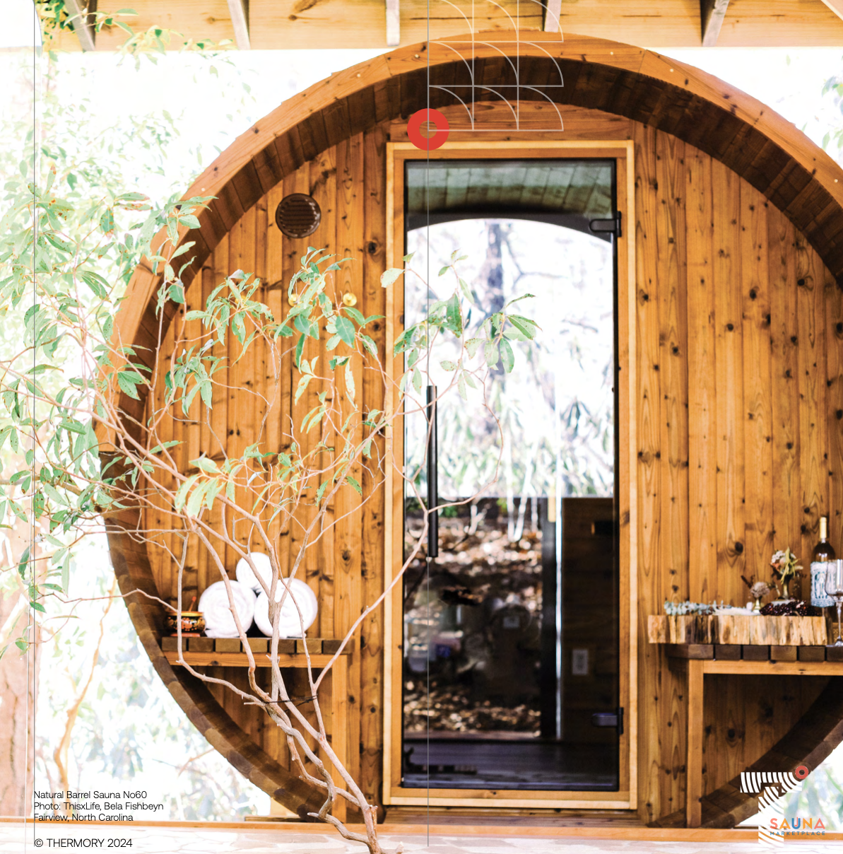 Thermory no 60 barrel sauna